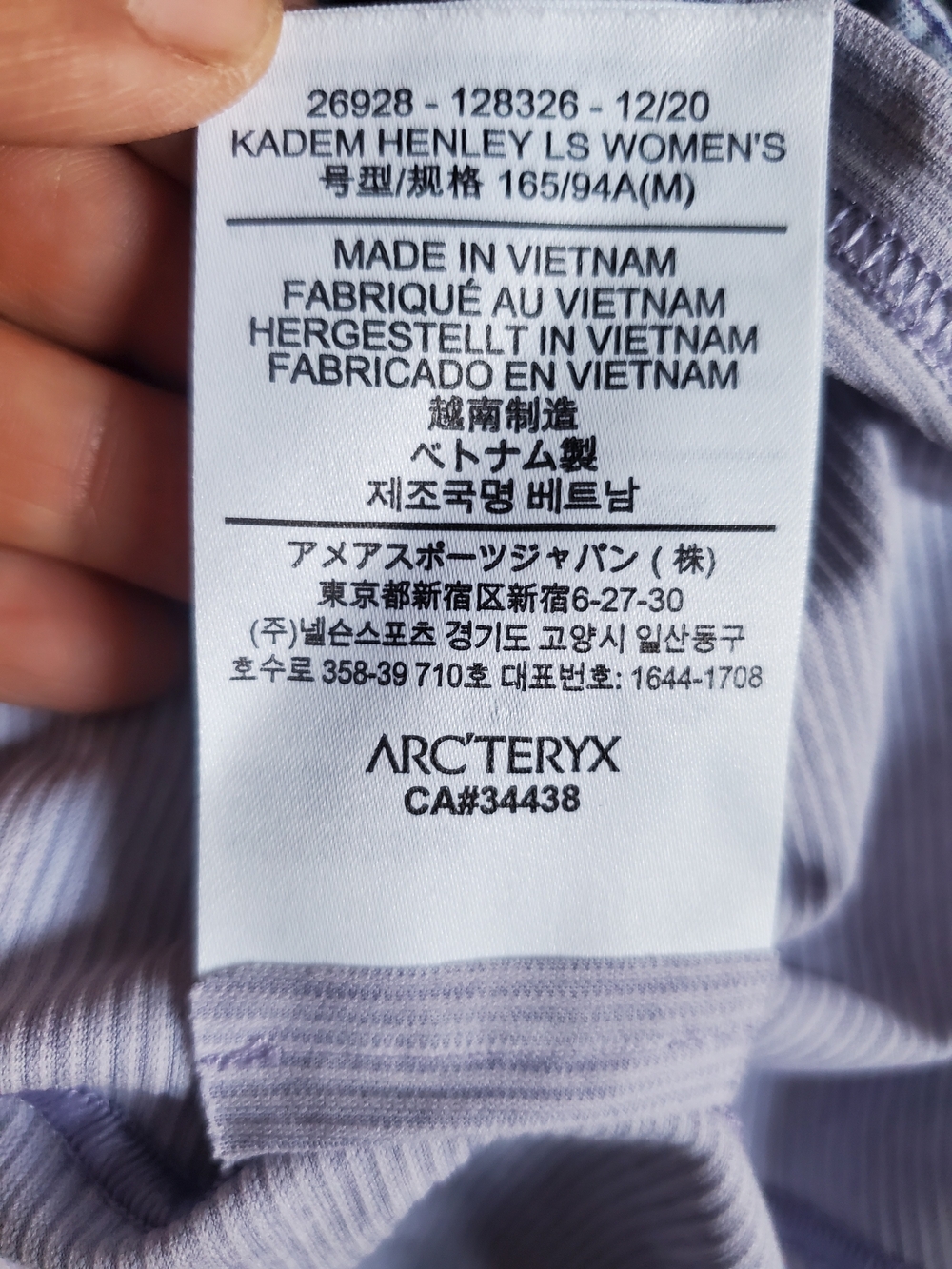 Arcteryx Kaden Henley Long Sleeve Top Size Medium. - Picture 7 of 10